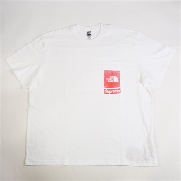 supreme × THE NORTH FACE Tee 白 XL
