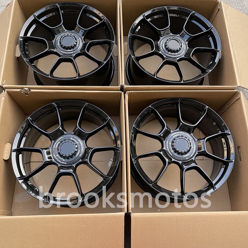 20インチ NEW グロスブラック スタイル 鍛造 ホイール ポルシェ 997 991 911 ワイド ボディ BRN-1814