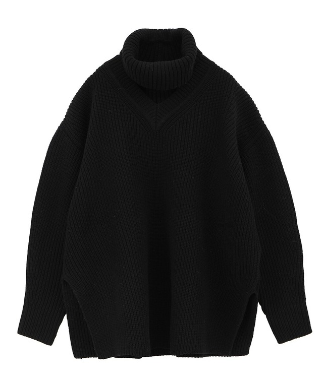 【CLANE】2WAY NECK WARMER KNIT TOPS    13106-2252