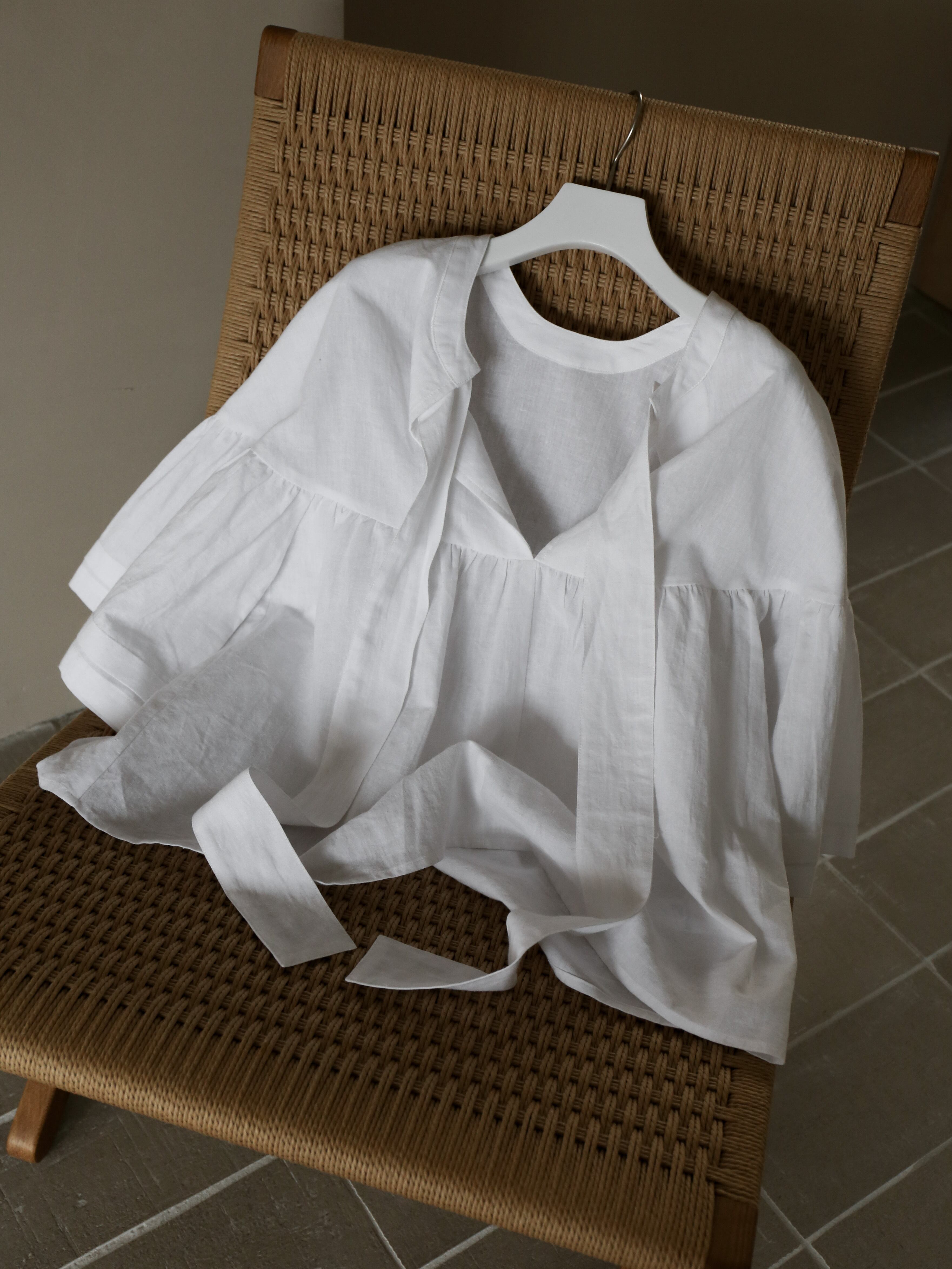 3way linen blouse（white） | Katrin TOKYO