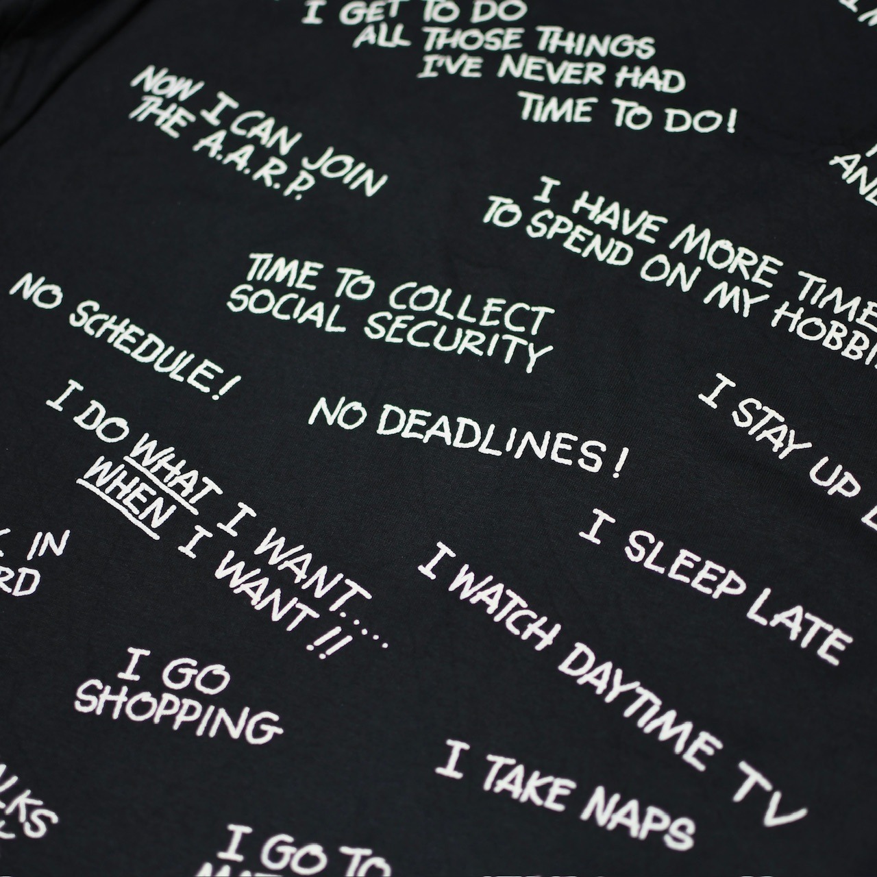 91's RETIRED AT LAST print tee