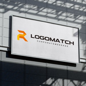 未来へ躍進するRと折り紙のロゴ