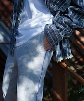 【#Re:room】SIDE LINE PIPING SWEAT TRACK PANTS［REP238］