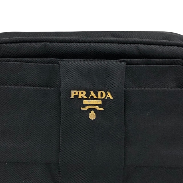 PRADA プラダ ショルダーバッグ ブラック ロゴ ナイロン ミニバッグ vintage ヴィンテージ オールド xg8z8w