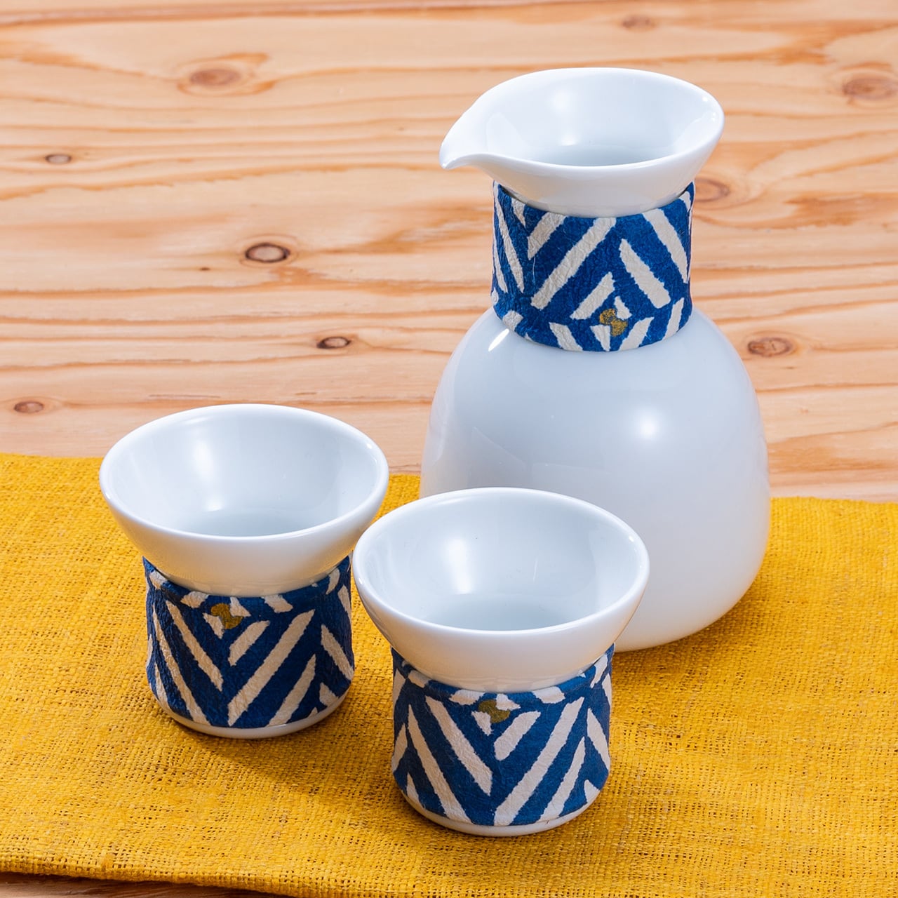 セラミック・ジャパン ハーモニー酒器セット ひし形 【商品番号：030