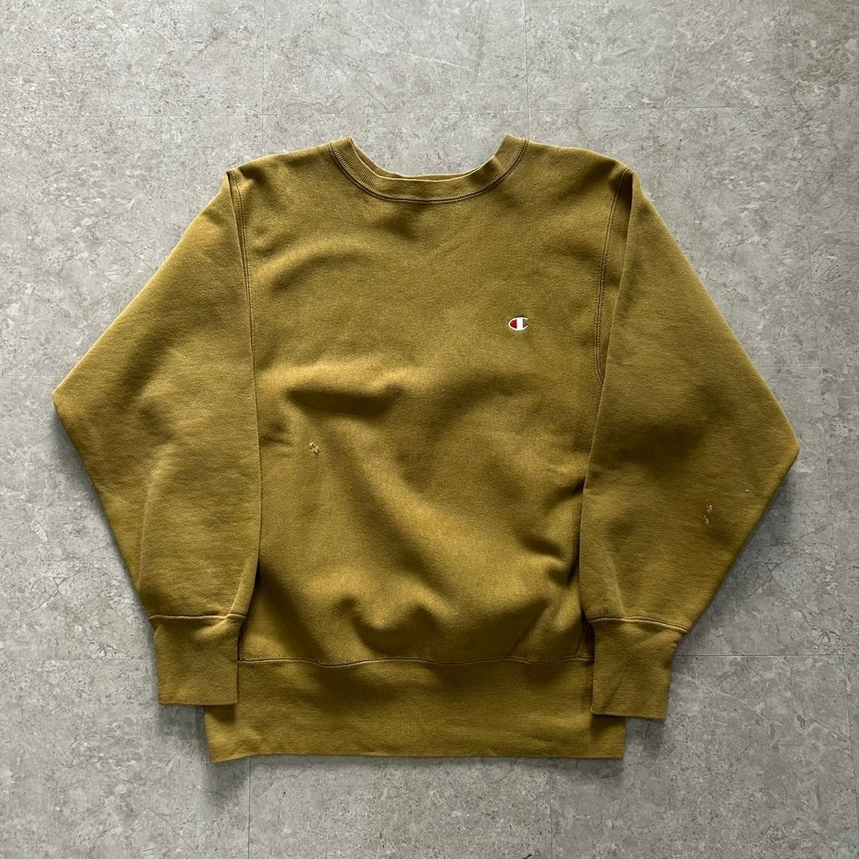 90s Champion reverse weave sweat "khaki"【仙台店】