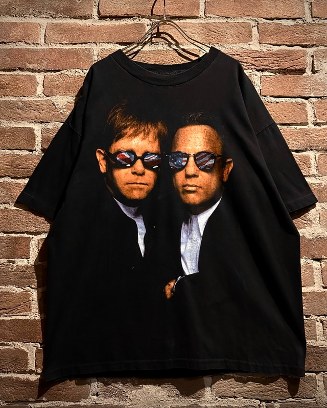【Caka act3】90’s “Elton John” × “Billy Joel” “Face to Face Tour” Vintage T-Shirt