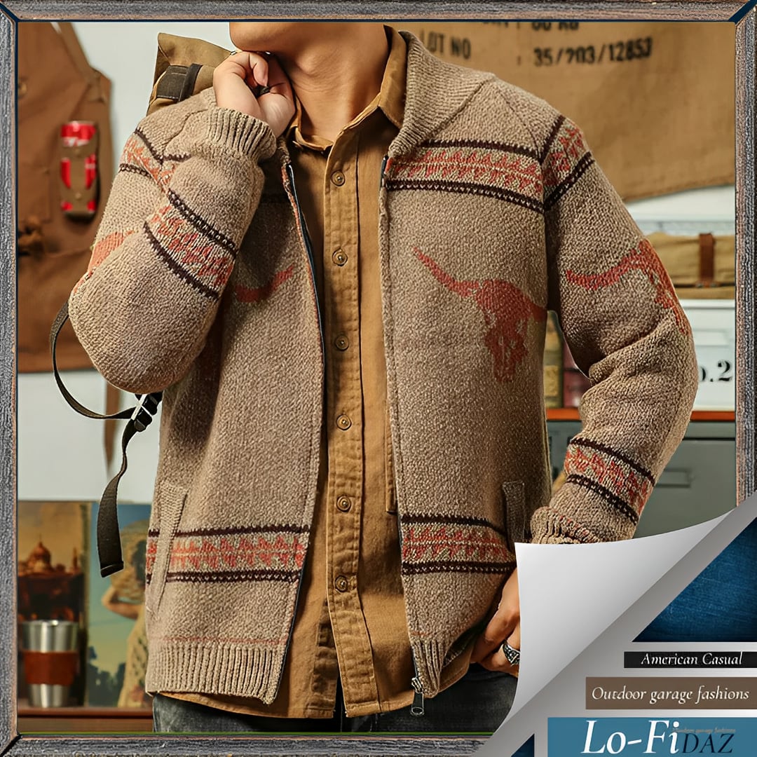 フードニットカーディガン 30422