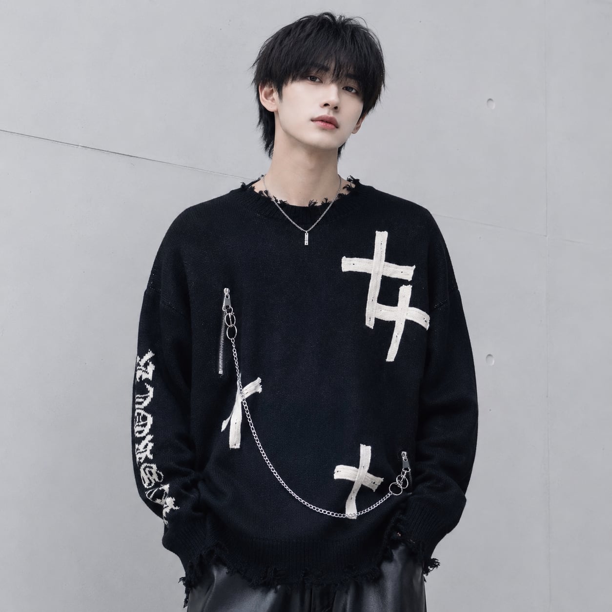 Street Goth Cross Knit 0003
