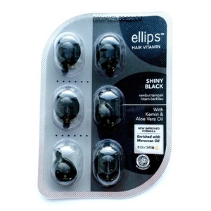 エリップス ヘアビタミン (黒髪用)シャイニーブラック Ellips 6粒(黒)【バリ島直輸入】