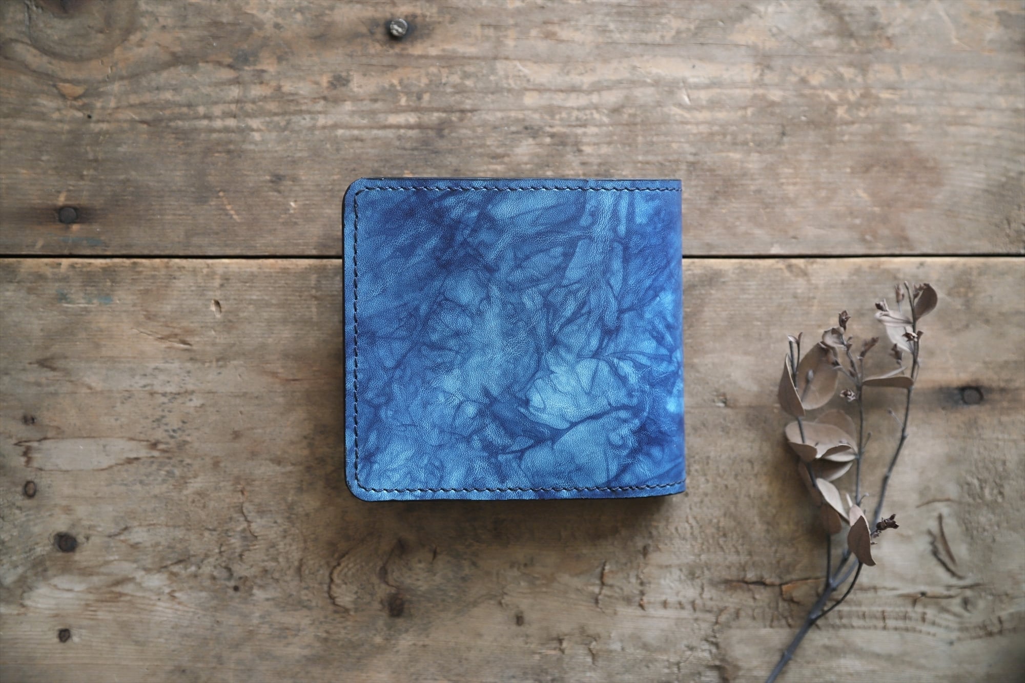 藍染革[shiboai] ショルダーバッグ | enku Onlineshop