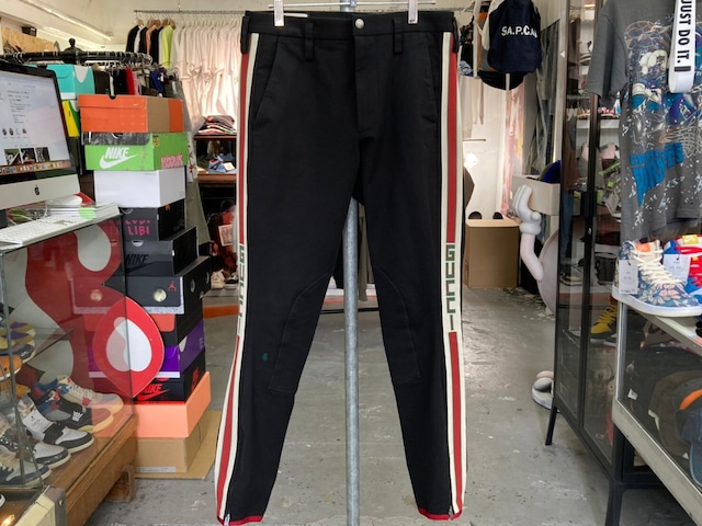 GUCCI GABARDINE STRECH PANT GUCCISTRIPE 44 495695 140KK1325