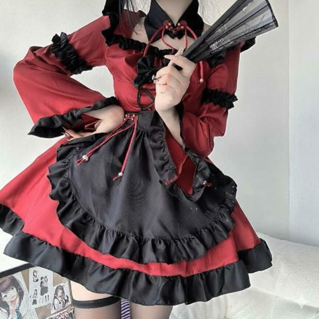 ゆめかわ♡ダークチャイナメイドセット kos41☆ | ゆめかわガール