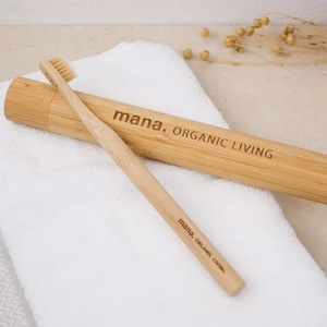 竹歯ブラシ　コンパクト　Bamboo Toothbrush 【mana. ORGANIC LIVING】