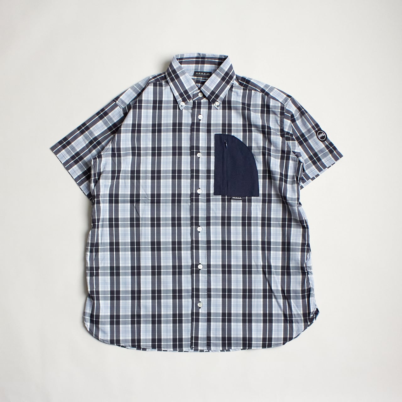 MMA(マウンテンマーシャルアーツ) MMA Primeflex Dot Air Ripstop B.D -Blue Check (75) メンズ・ウィメンズランニングシャツ