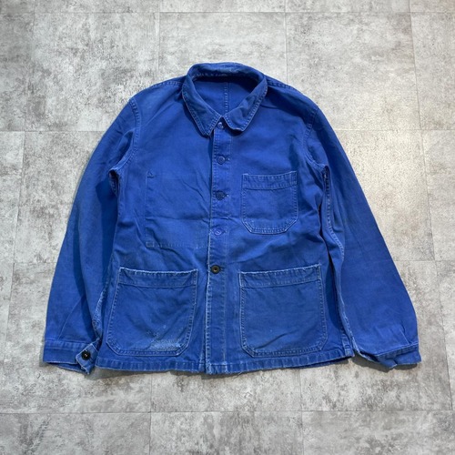 50s SAVO 刺繍タグ コットンツイル フレンチワークジャケット