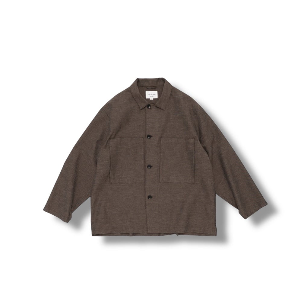 STILL BY HAND -Mixed color shirt jacket- / BL04261 / スティルバイ