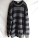 COMME des GARCONS HOMME ウールオーバーサイズボーダーセーター