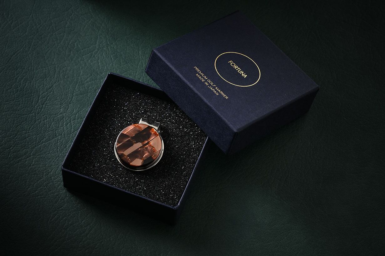 鯖江の眼鏡職人が作ったゴルフマーカー【ブラウン】 | Pay ID