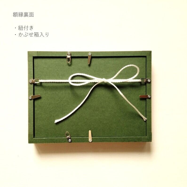 プルメリア 原画 ※木製額縁入り(2Lサイズ）花の絵・イラスト