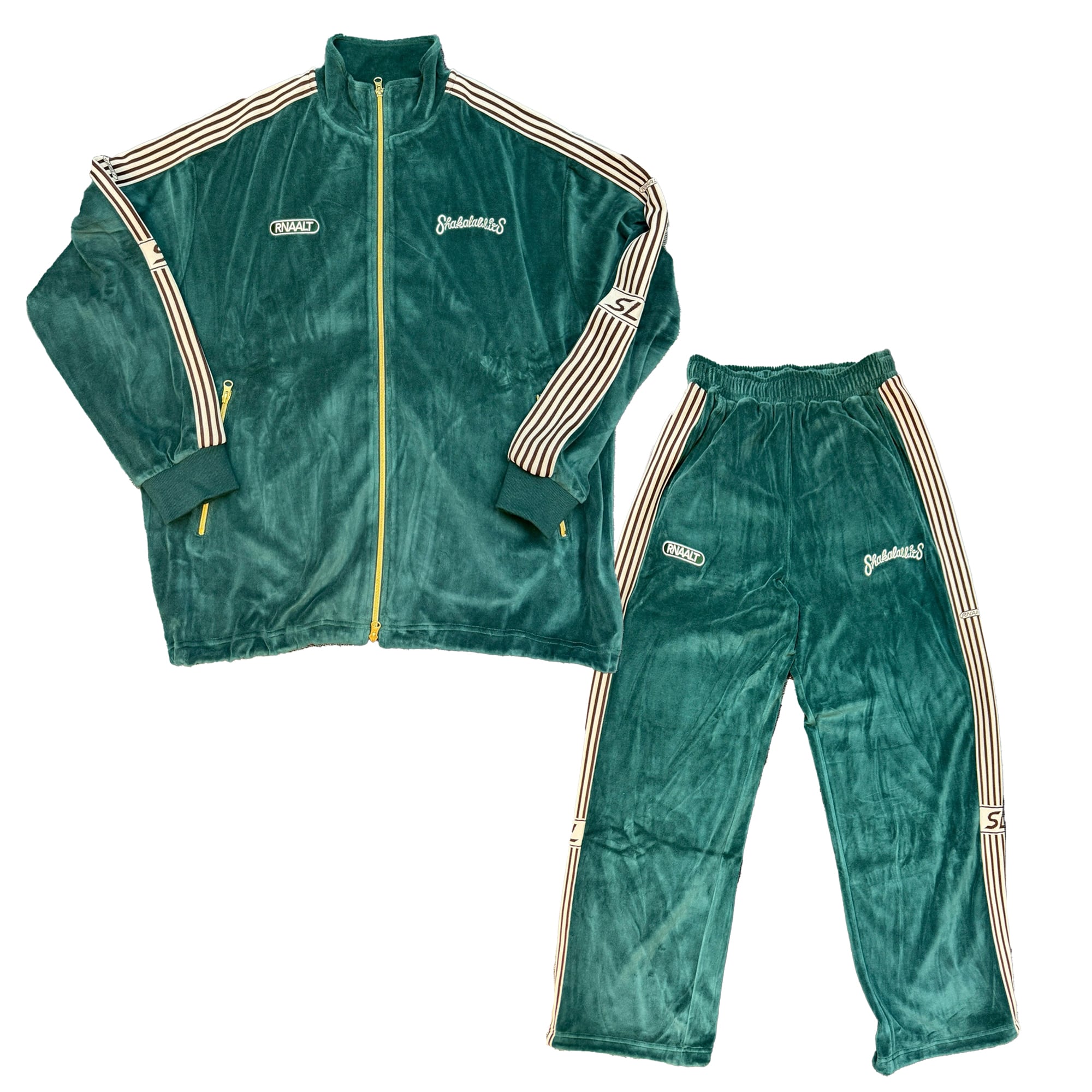 SHAKALABBITS × RNA VELOUR SET-UP (DEEP GREEN) | SHAKALABBITS