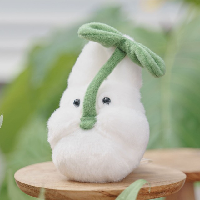 となりのトトロ　ふんわりお手玉 / ぬいぐるみ　小トトロ葉っぱ持ち　Sサイズ（3431）