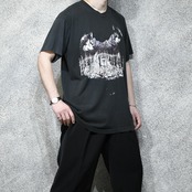 90's wolf print tee boro