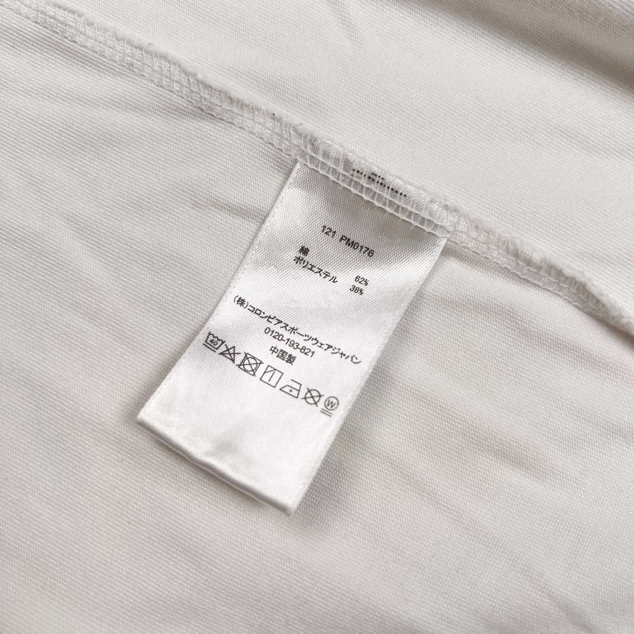 Columbia コロンビア プリント 半袖Tシャツ カットソー サイズ M /メンズ/ホワイト/アウトドア