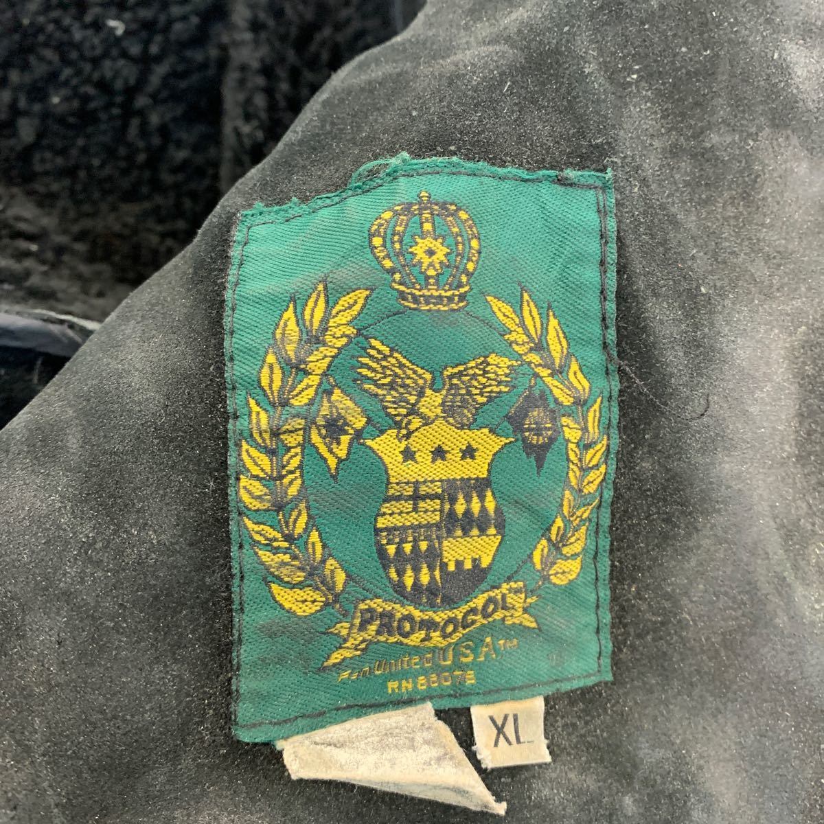 PROTOCOL レザー ジャケット XL ブラック プロトコル 革ジャン 裏ボア