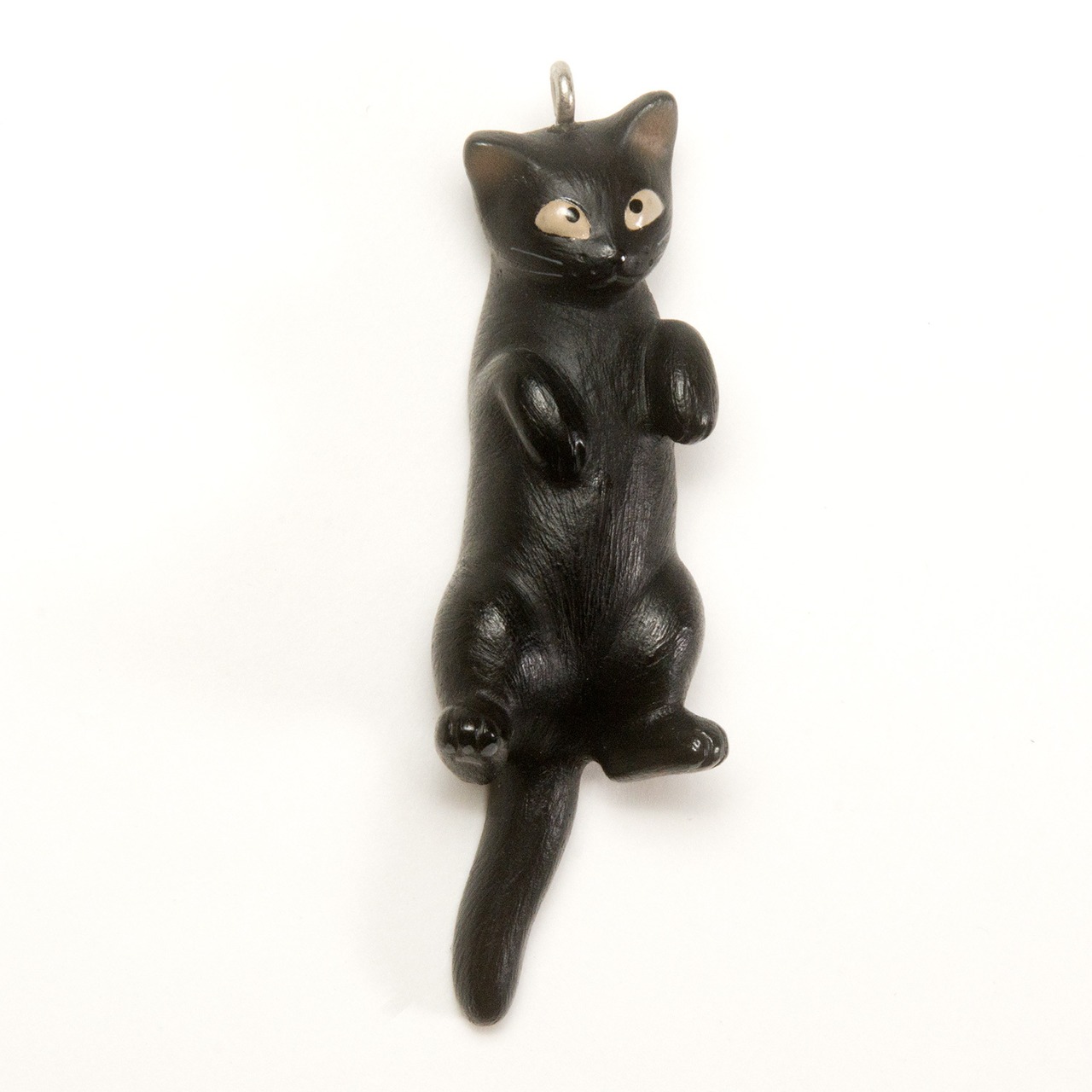 ペットラバーズ 猫どん LadyCat vol,7 黒 ビーズ ストラップ N-2705
