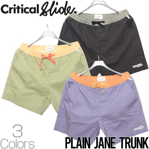 ボードショーツ サーフパンツ Critical Slide クリティカルスライド TCSS ティーシーエスエス PLAIN JANE TRUNK BS2324BLU28