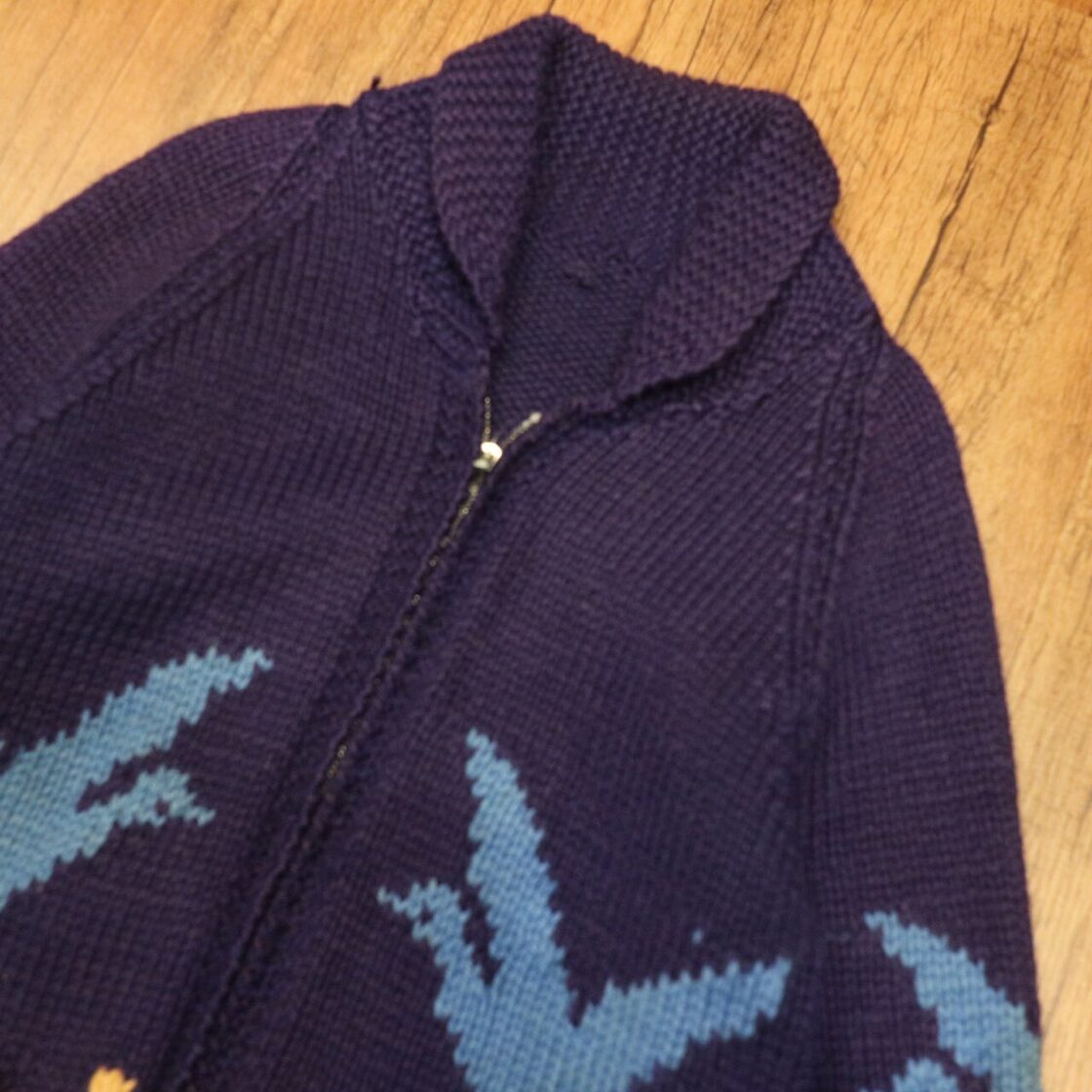 カウチンセーター 古着 ヴィンテージ L程度/カウチンニット ykk 