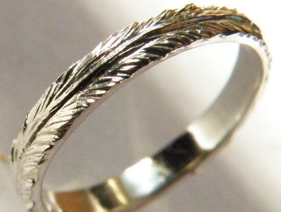 シルバーフェザーリング | 手彫り工房