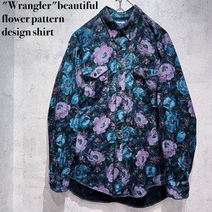 "Wrangler"beautiful flower pattern design shirt
