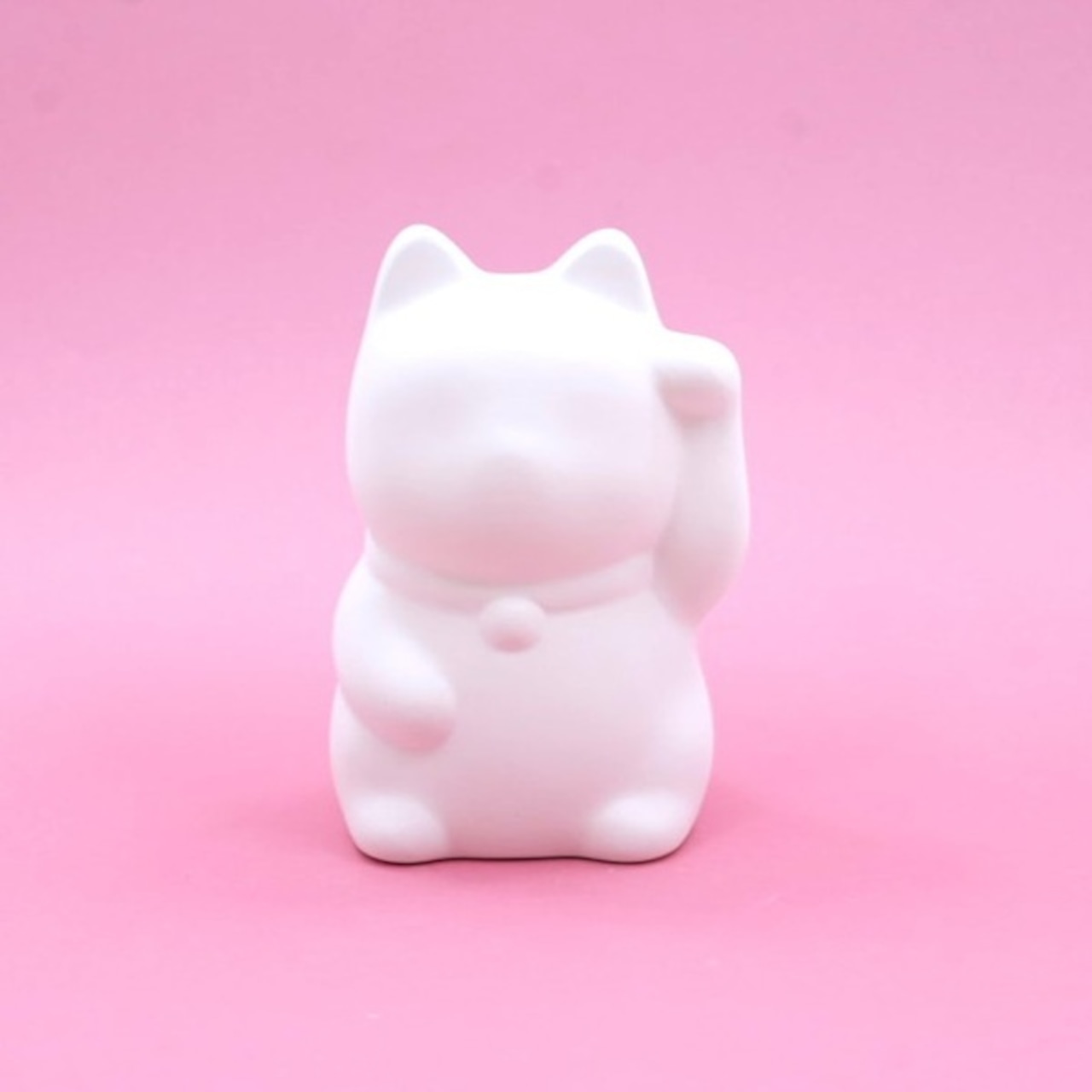 お絵描き招き猫(左手上げ)