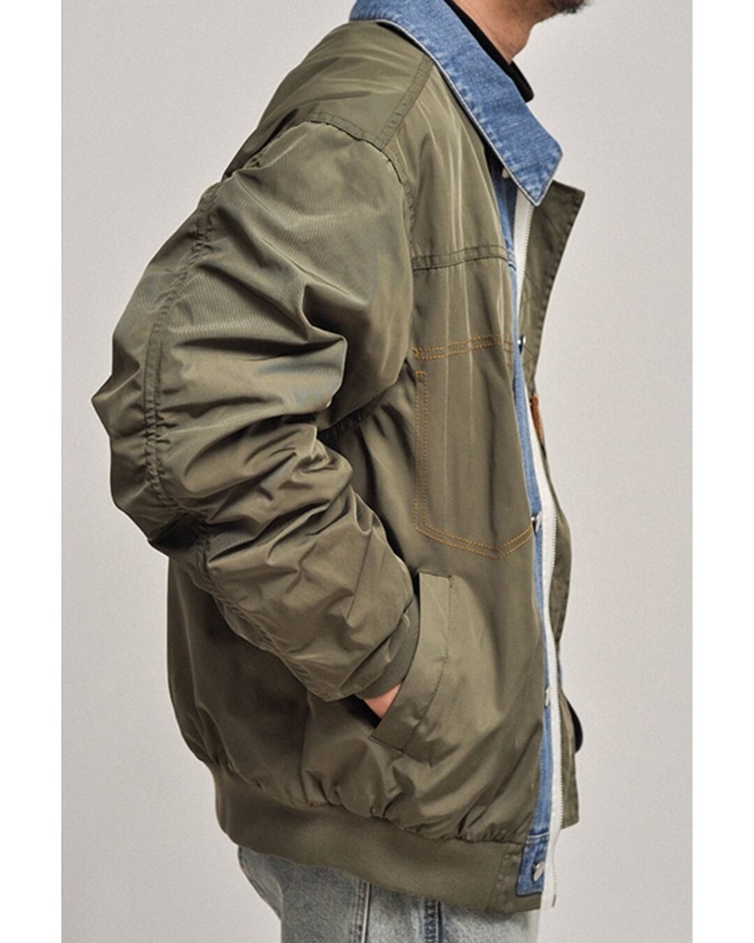 Denim Switch MA-1 Jacket x00803 | XPOSE