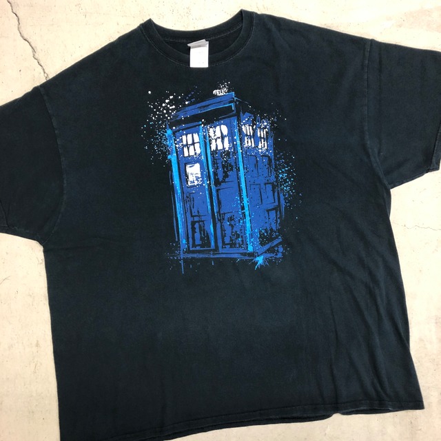 ⊕⊕ 2000'S OLD BLACK T-SHIRT "Dr.WHO"