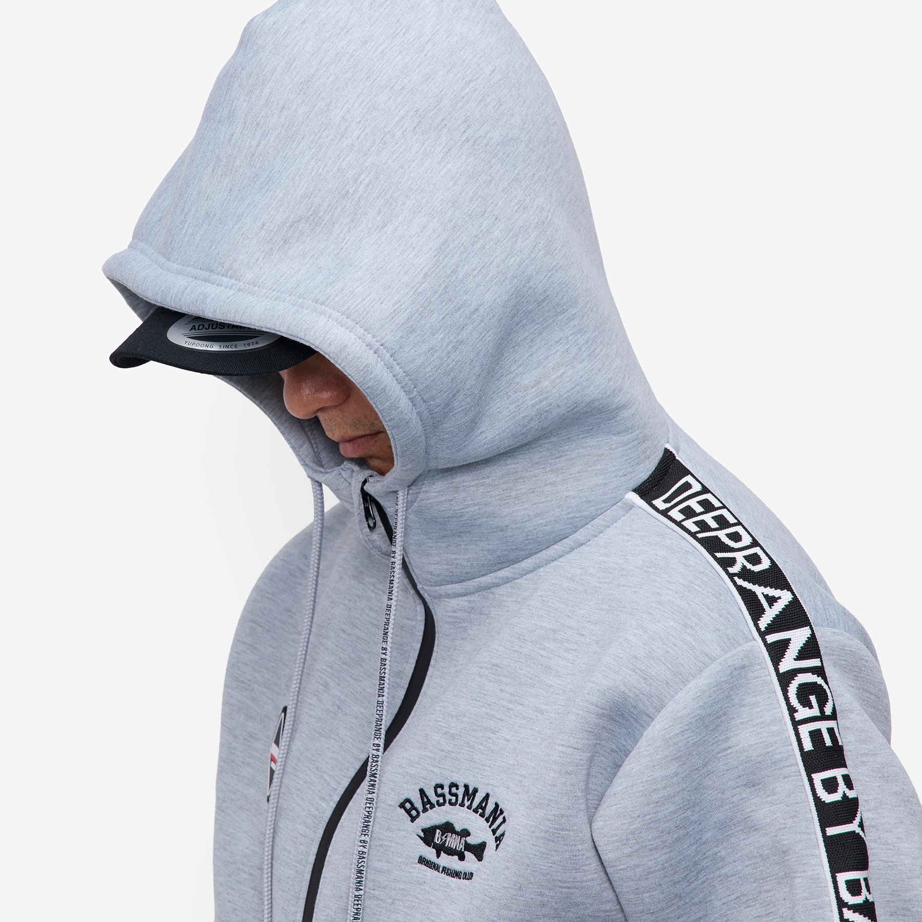 Emboss Logo Sponge Bonding Zip ［GRY］［LIMITED］ | bassmania.jp