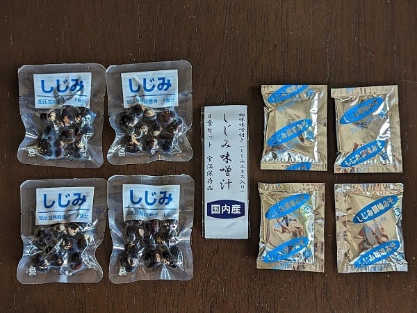 国産大和しじみのお味噌汁！殻付き大和しじみ24g（福島商店株式会社