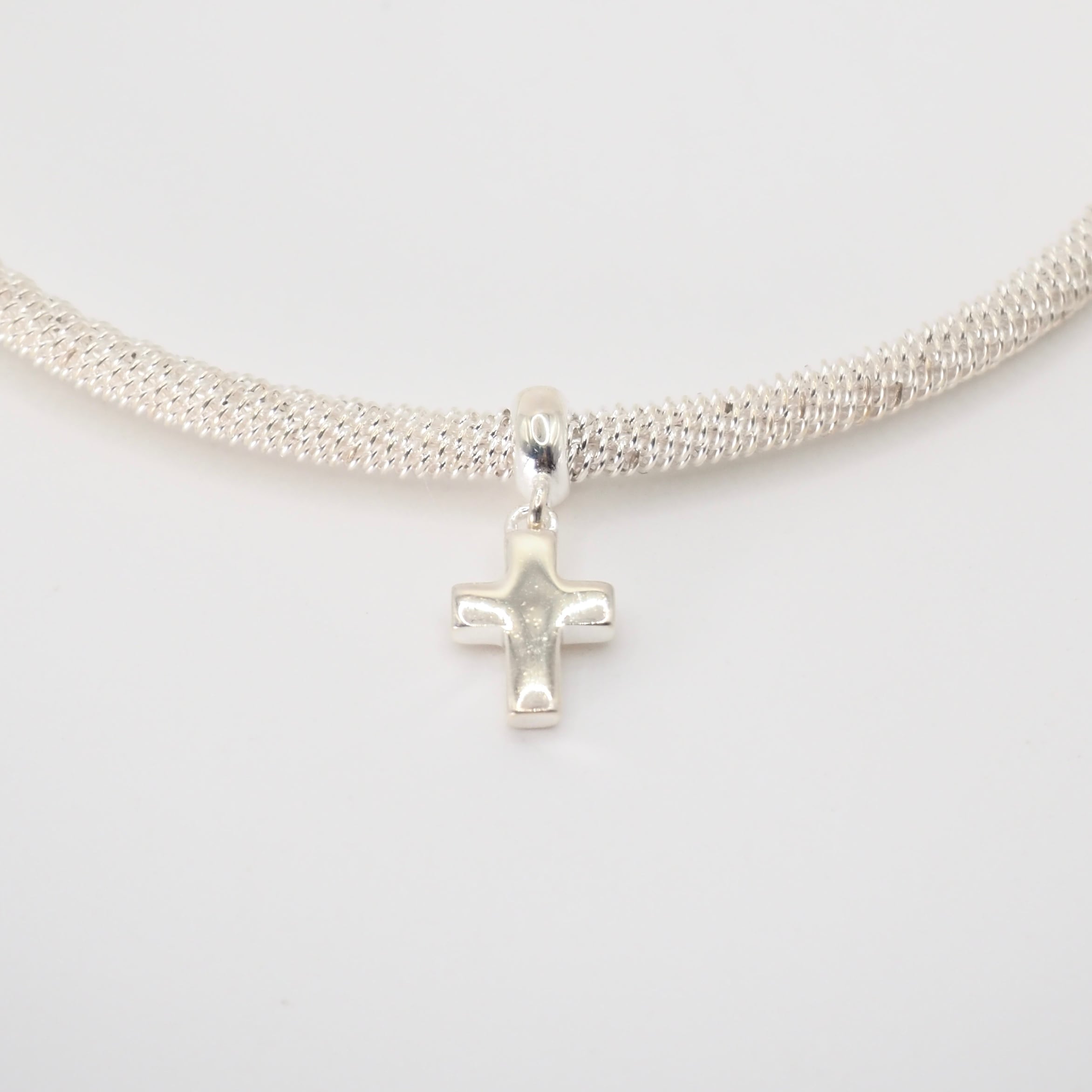 Tiffany&Co. サマセット メッシュ クロス バングル シルバー925