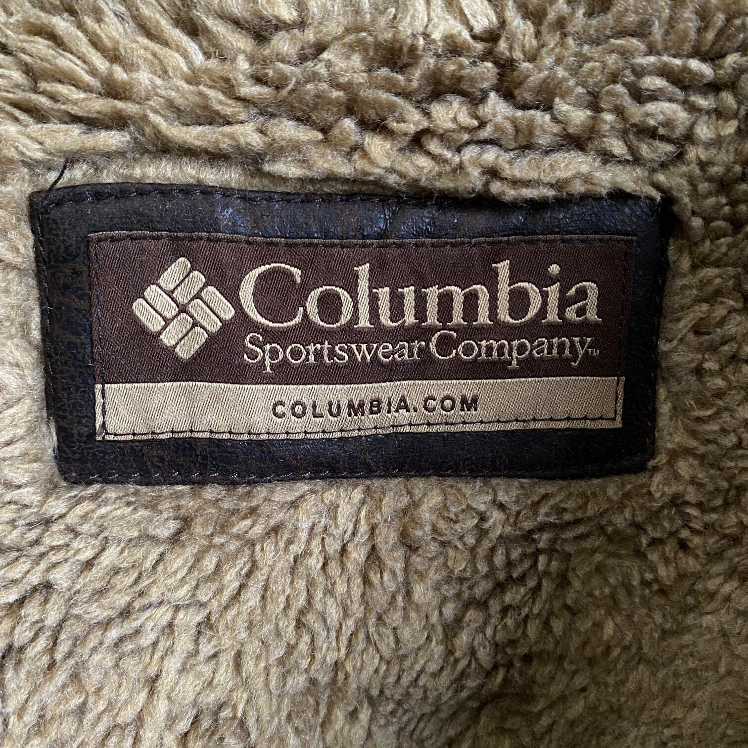 Columbia コロンビア フェイクレザー フライトジャケット型 裏ボア 