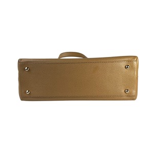 【最終処分SALE】CHANEL シャネル ココマーク  キャビアスキン ハンドバッグ ベージュ A-8271