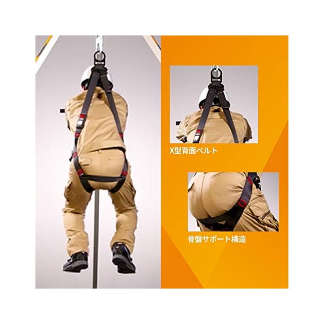 スリーエム] [新規格適合] フルハーネス 安全帯 伸縮式 ランヤード
