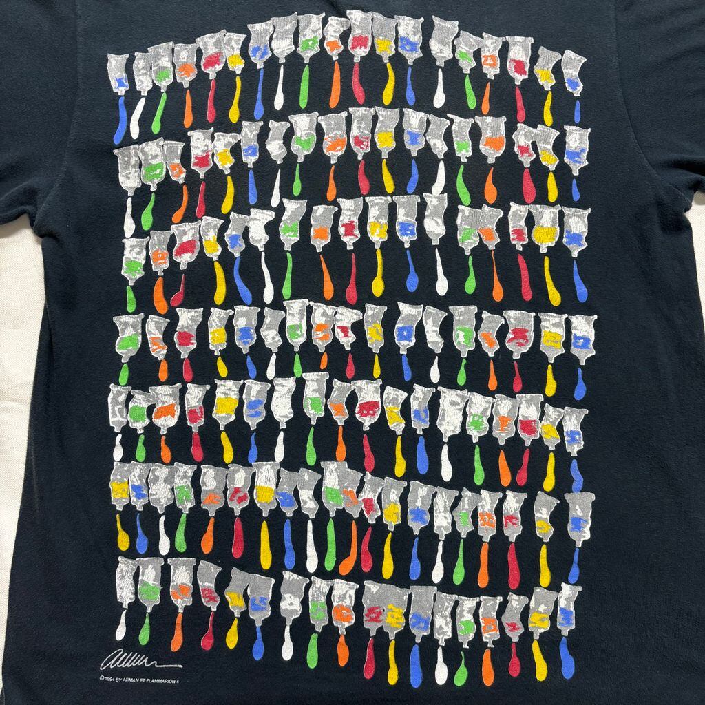 90s ARMAN Accumulation アートTシャツ 1994年 コピーライト表記