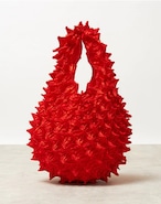 【送料無料】BUNZABURO 文三郎 / Polyester satin Petit bag RED