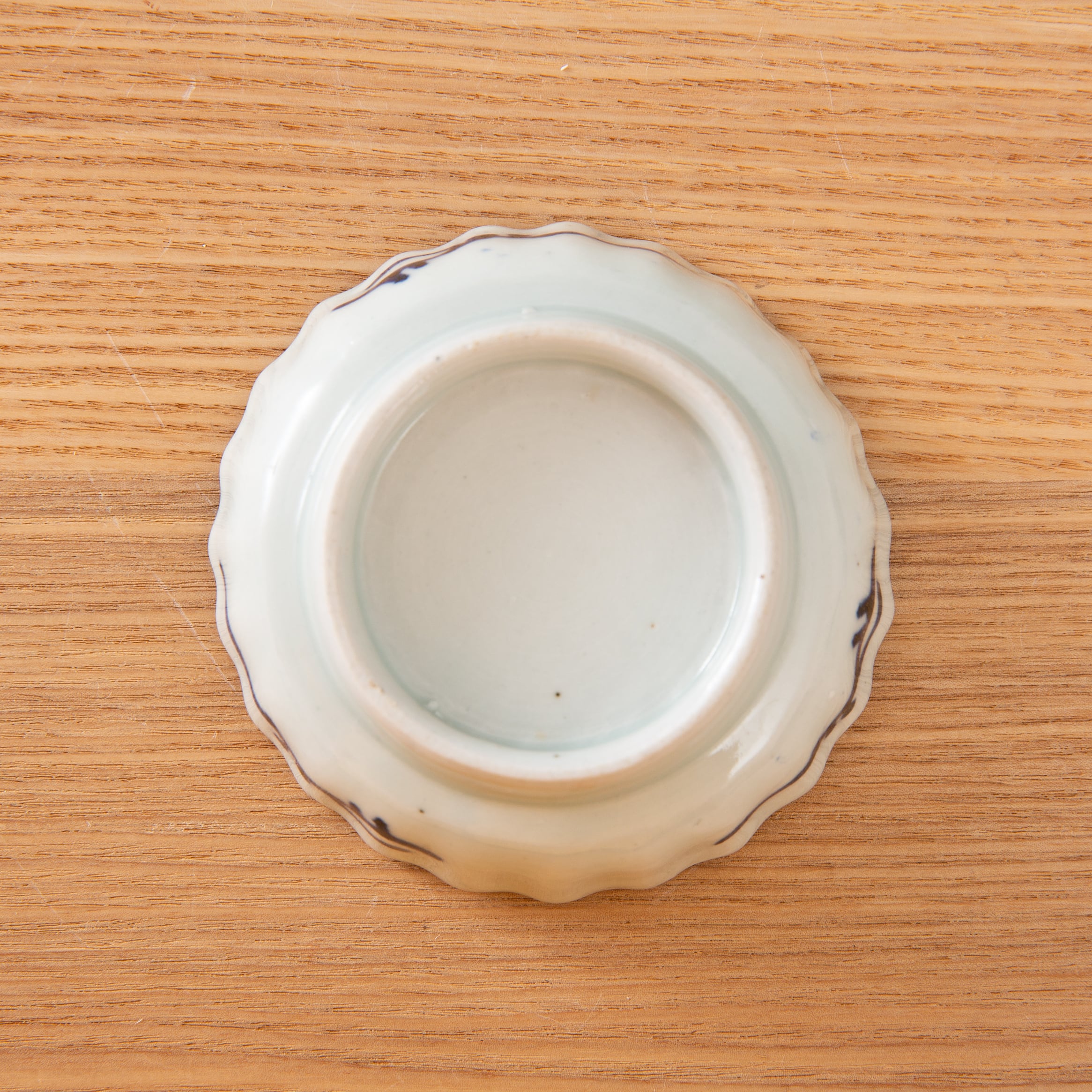 伊万里 染付 柳に唐子図 豆皿 小皿 かわいい骨董 アンティーク 生活
