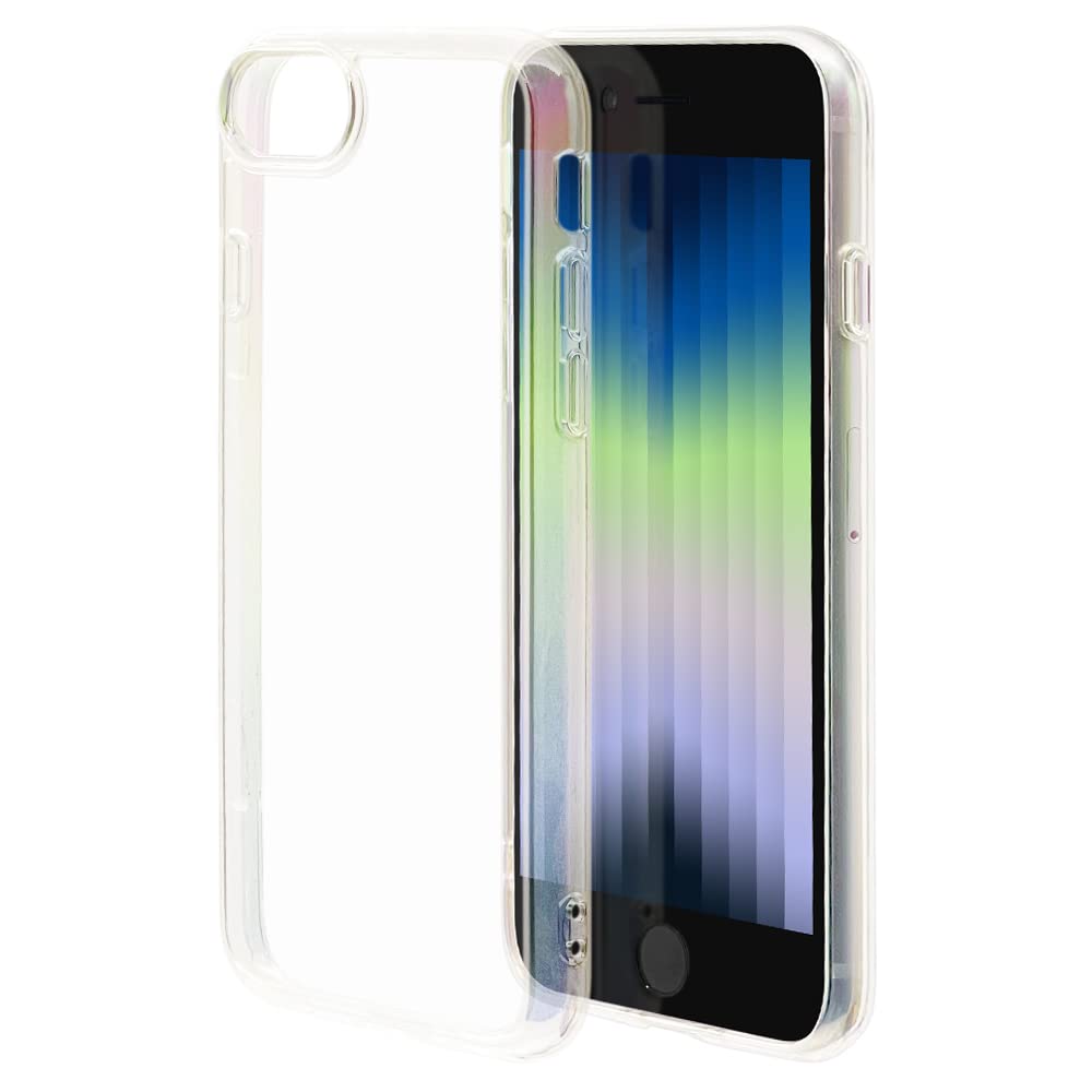 ラスタバナナ ケース カバー iPhone SE3 SE2 iPhone 8 iPhone 7 共用 ハイブリッド 透明 クリア TPUバンパー+PC オーロラフレーム aurora クリア アイフォンSE スマホケース 7407IP247HB