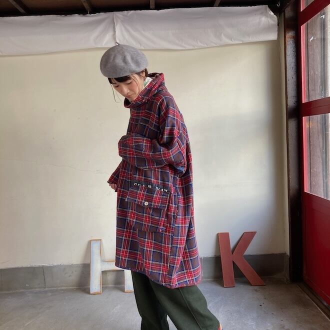 アルピーノヤッケチュニック Girl's タータンチェック 53JK108 サイズF