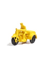 1950-60s police motorcycle toy【yellow】