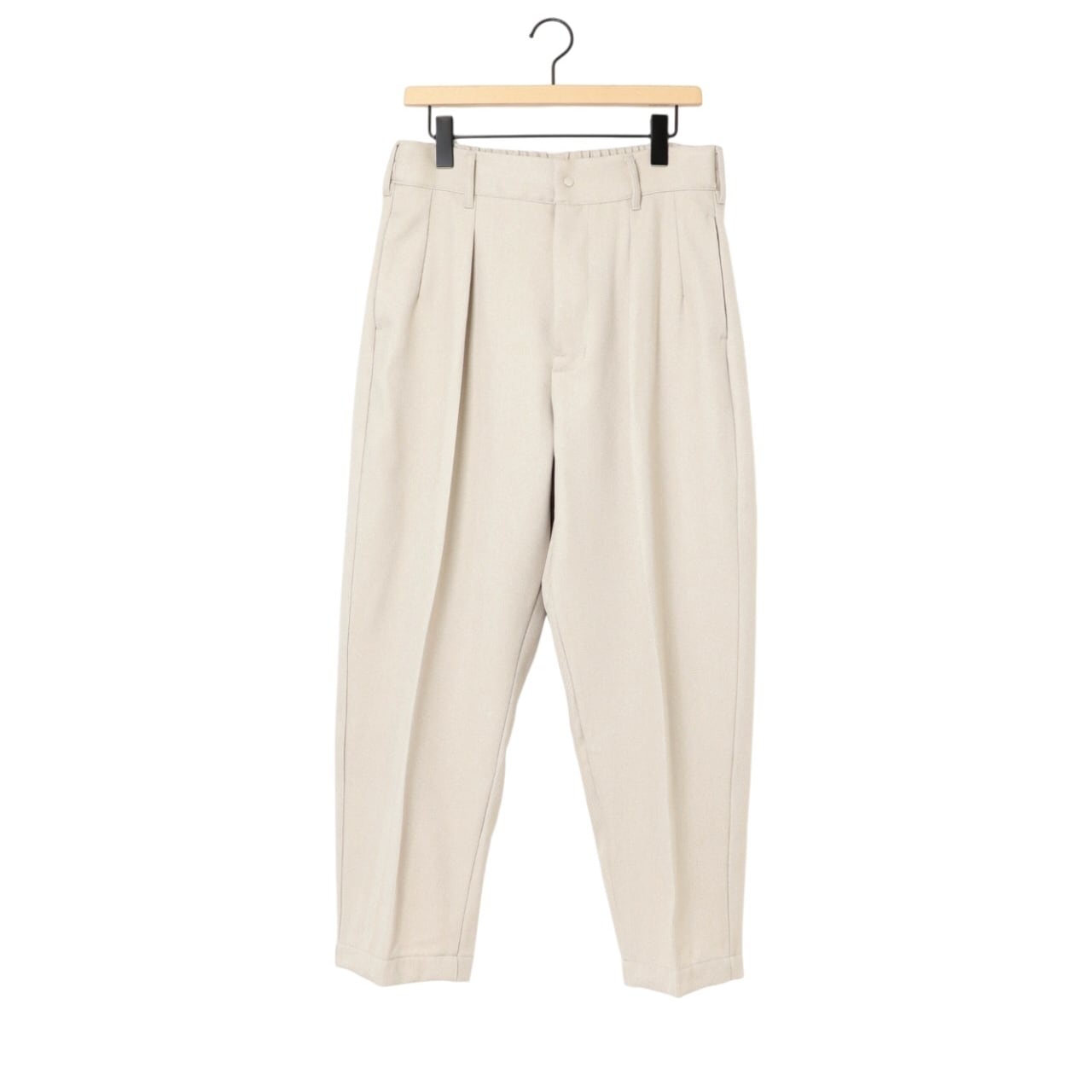 amne / HERRINGBONE peg top slacks - ヘリンボーン ペグトップ